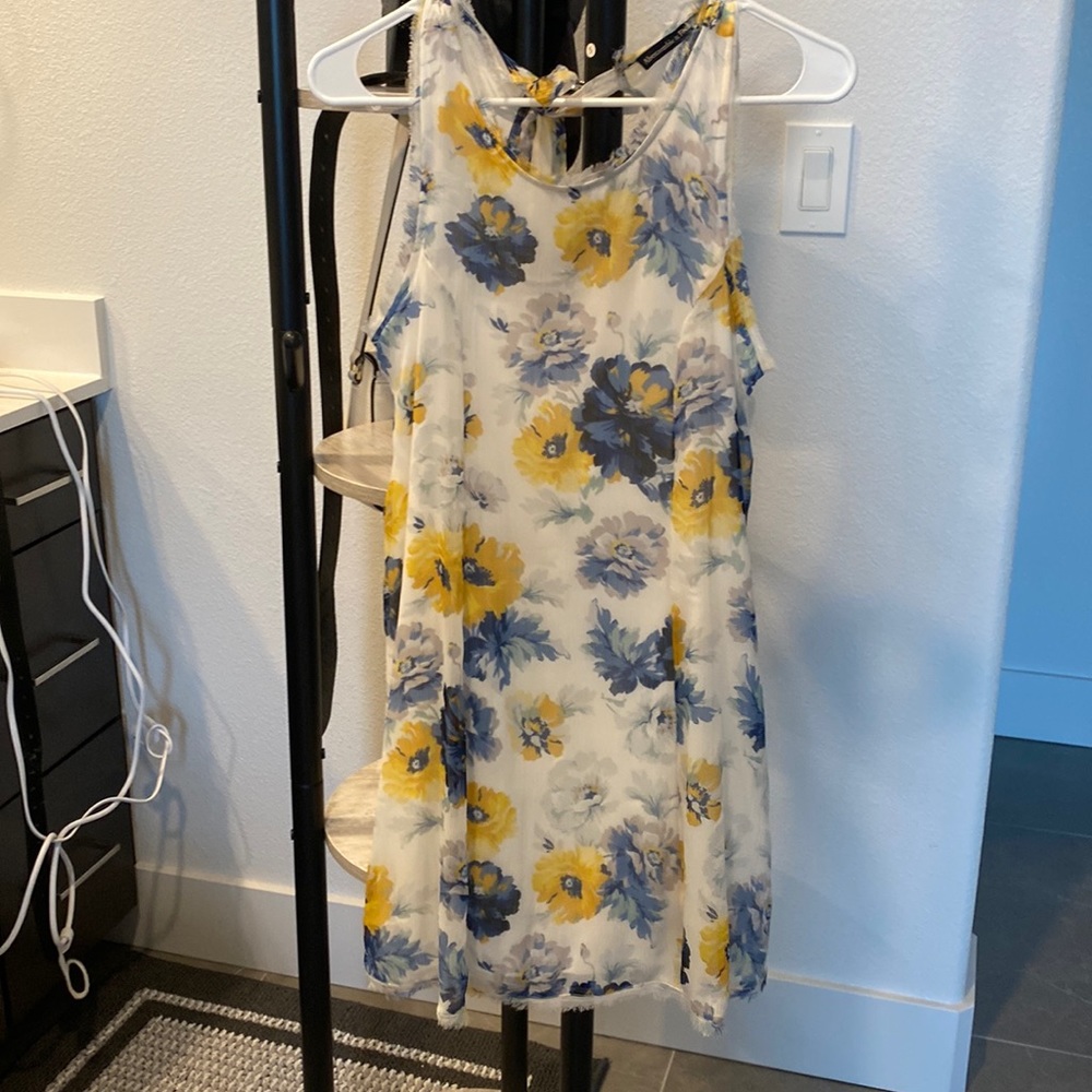 White floral dress